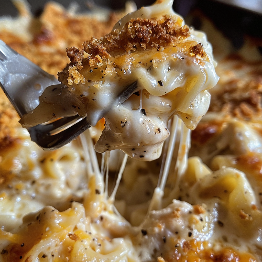 fresh ingredients for Cozy Creamy Chicken Noodle Casserole With Golden Cracker Topping For Ultimate Comfort