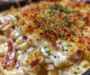 Creamy Chicken Cordon Bleu Casserole with Crispy Prosciutto
