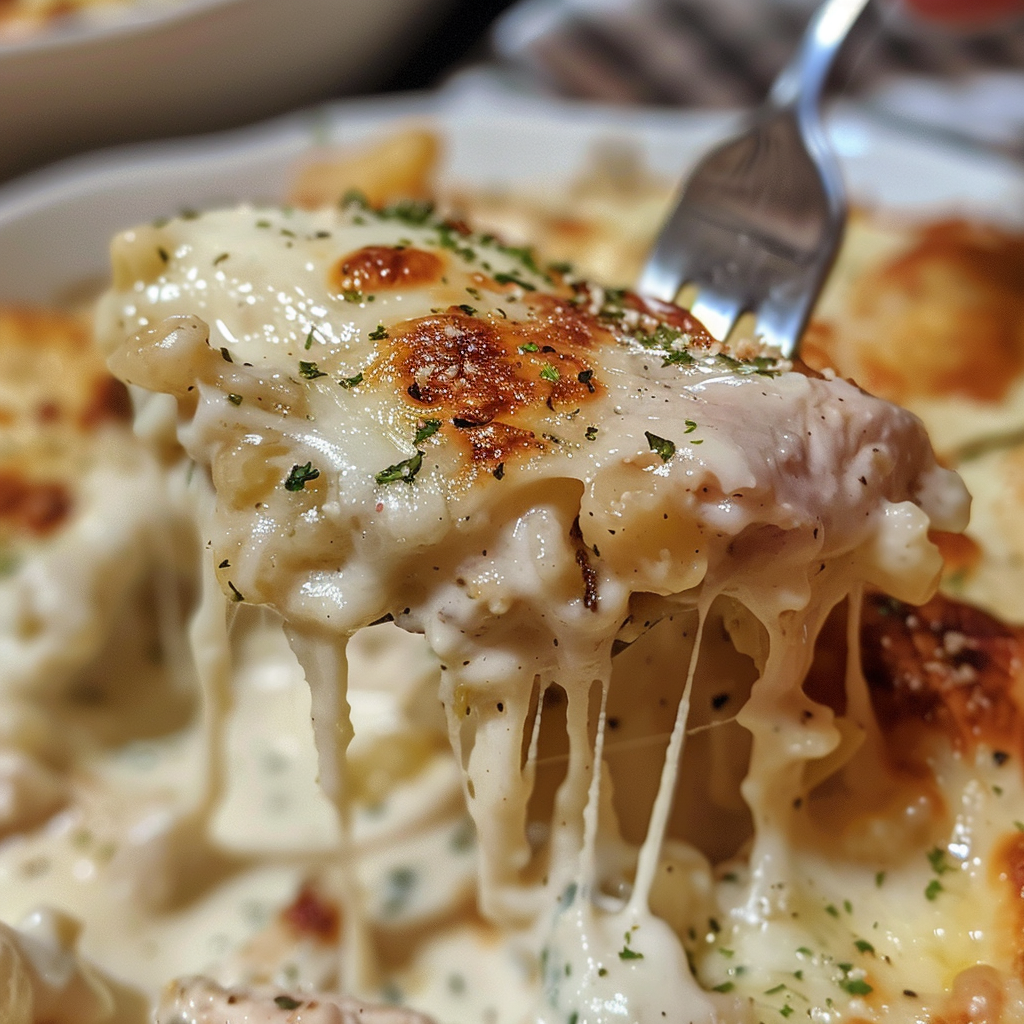 fresh ingredients for Creamy Chicken Cordon Bleu Casserole With Crispy Prosciutto & Dijon Cream Sauce