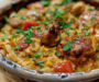 Smoked Paprika Chicken Casserole with Orzo & Roasted Peppers