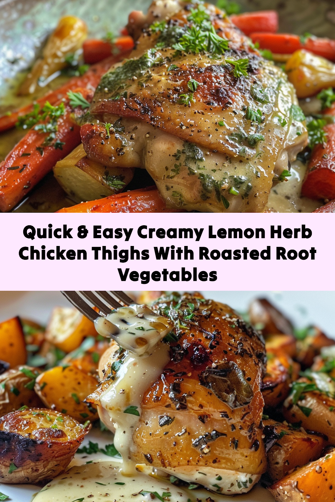 Creamy Lemon Herb Chicken Thighs Easy Recipe