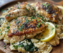 Creamy Lemon Garlic Chicken & Spinach Orzo Skillet (30 Min!)