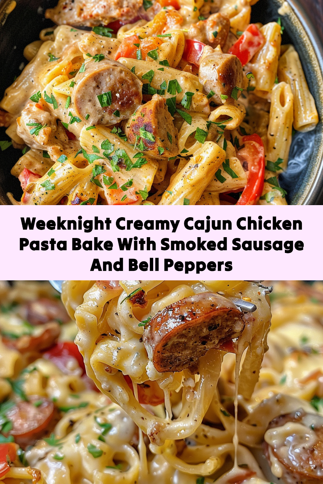 Creamy Cajun Chicken Pasta Bake made Easy