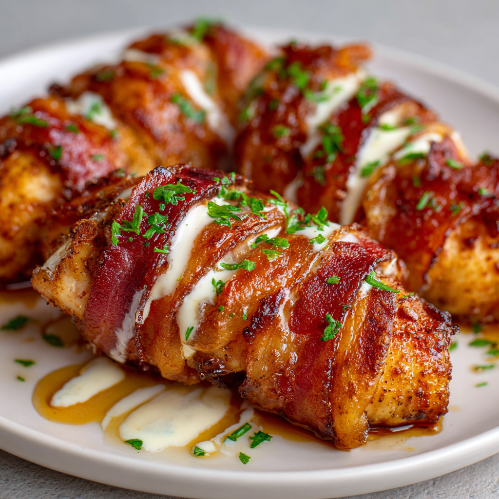 fresh ingredients for Baked Bacon-Wrapped Chicken Tenders That Disappear Instantly At Every Party