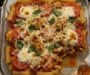 Caprese Chicken Pasta Bake with Mozzarella & Balsamic Glaze