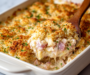 Creamy Chicken Cordon Bleu Casserole With Crispy Breadcrumbs