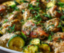 Creamy Summer Chicken Casserole With Zucchini and Herbs