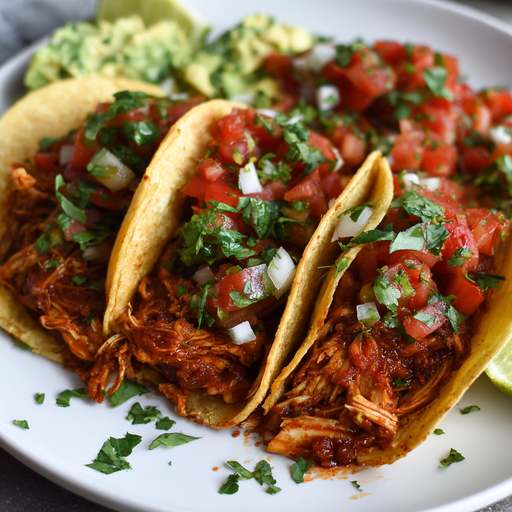 how to make Easy Crockpot Salsa Chicken Perfect For Tacos, Bowls, Or Salads All Week step by step