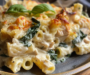 Irresistible Easy Creamy Chicken Spinach Pasta Bake