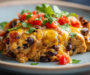 Southwestern Chicken and Black Bean Casserole with Monterey Jack